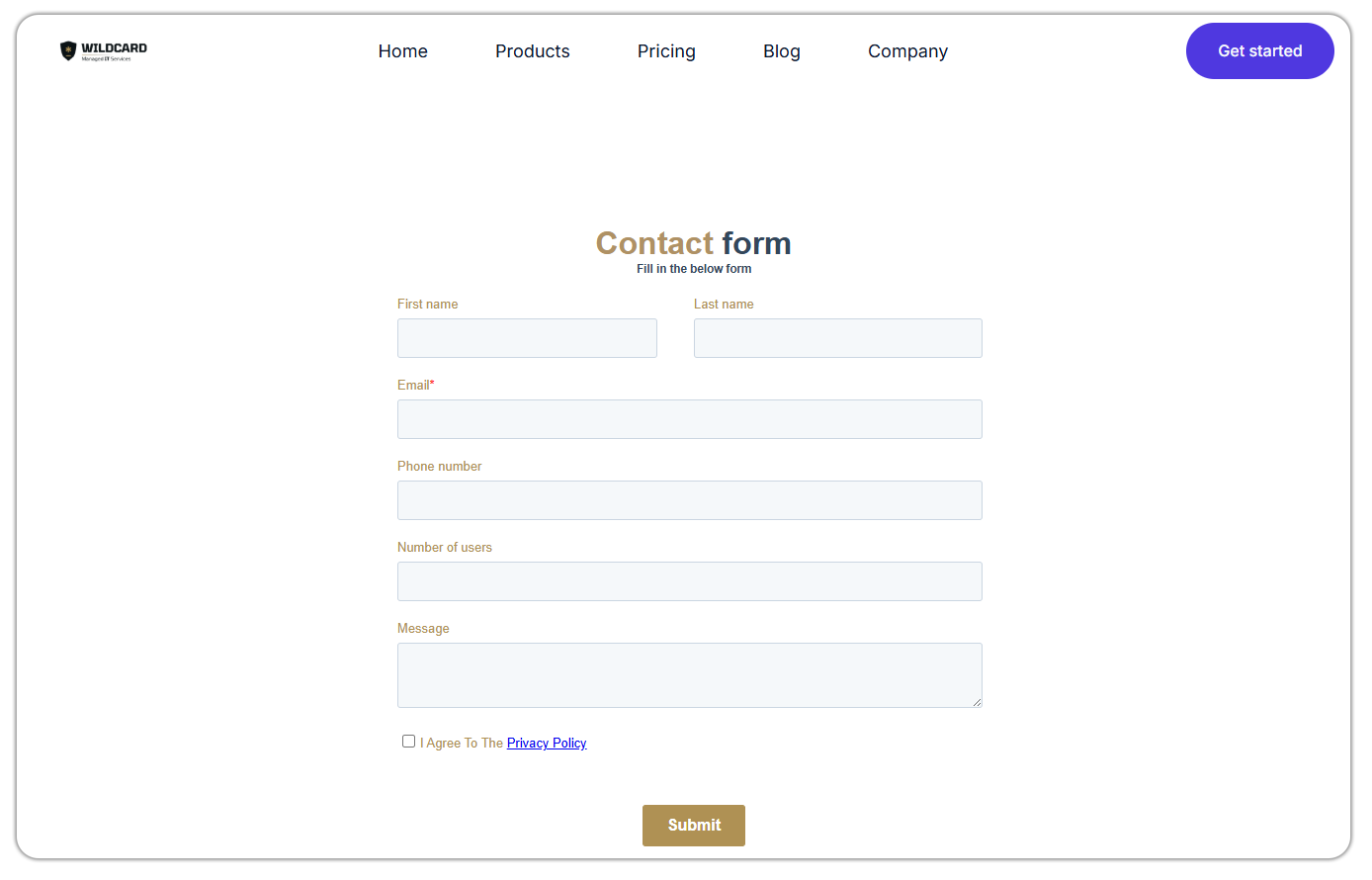 Contact Form Wildcard PS