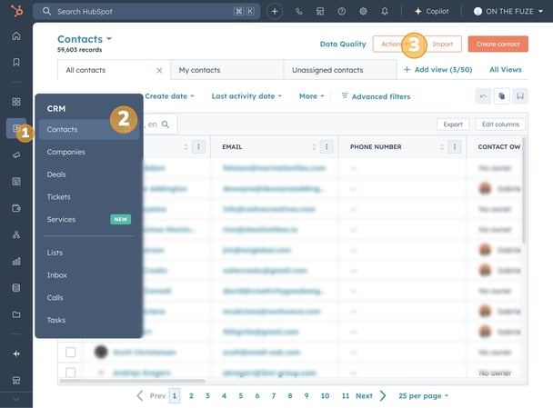 Identify Duplicates in HubSpot step 1 image