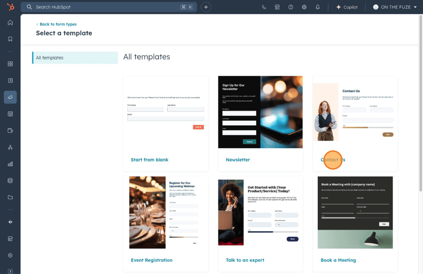 how create form- step 2 image