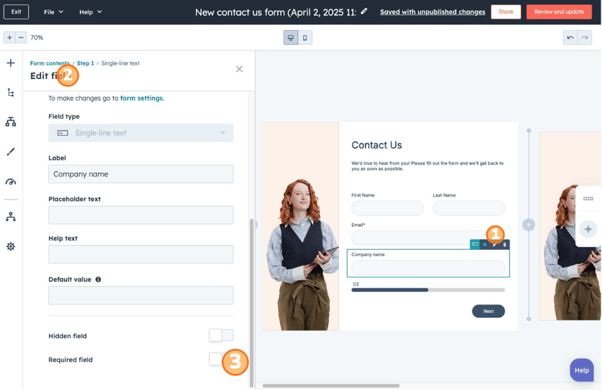 how create form- step 4 image