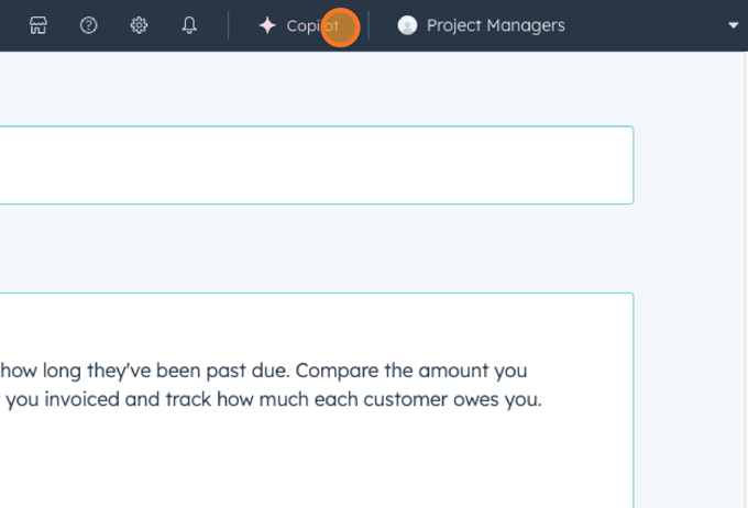 HubSpot settings page for granting access to AI tools and generative features for users
