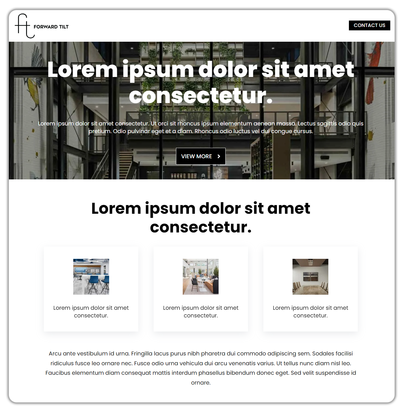 Landing page Template