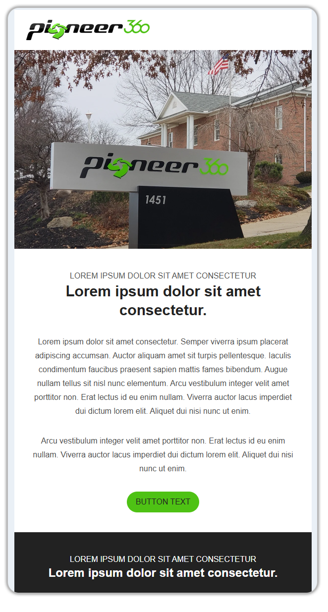 Pioneer360 - Thank-You Email PS