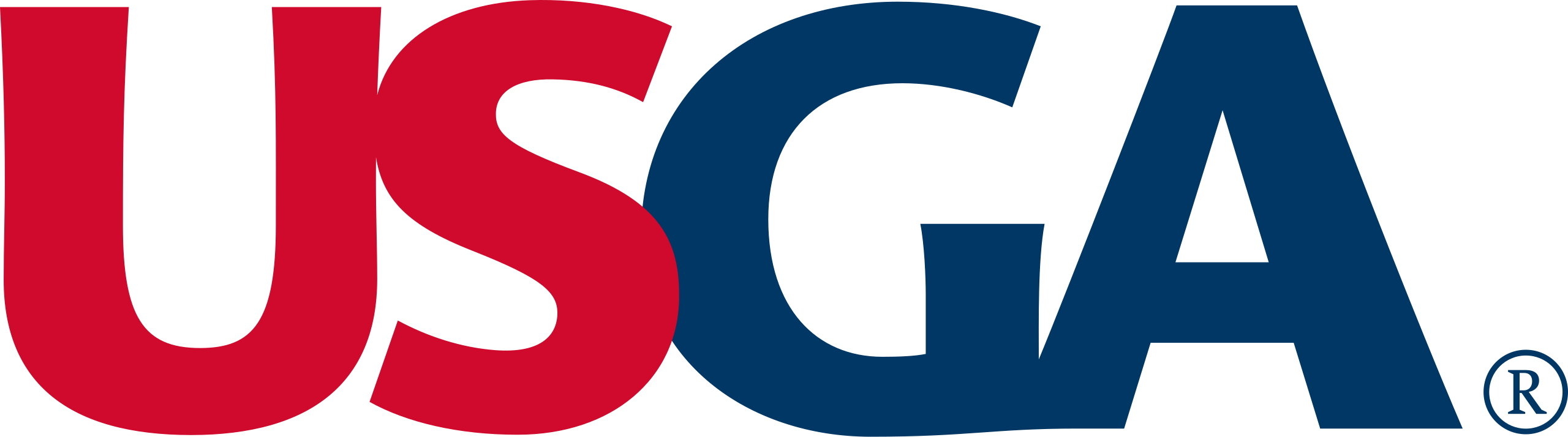 USGA logo featuring bold red letters 
